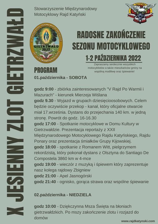 RADOSNE ZAKOŃCZENIE SEZONU MOTOCYKLOWEGO