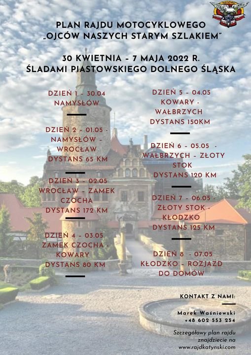 Rajd Motocyklowy Ojców Naszym Starym Szlakiem