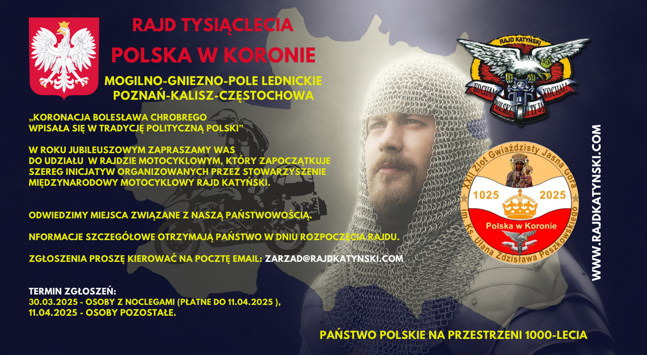 Plakat Rajdu Tysiąclecia 2025