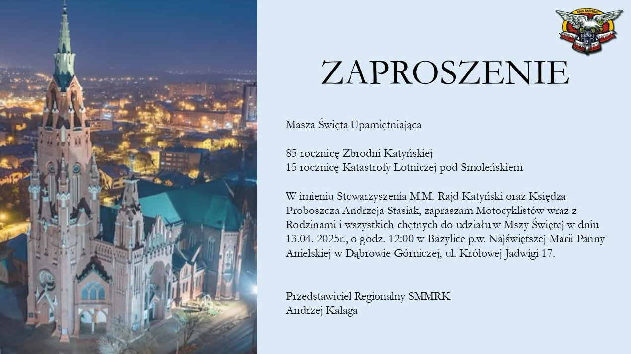 Zaproszenie Andrzej Kalaga 2025